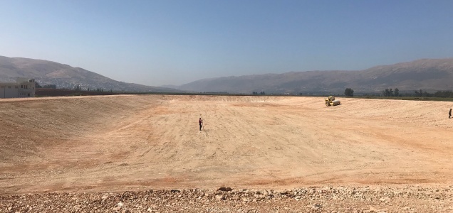 Works for the development of a sanitary landfill in Jib Jinnine continue